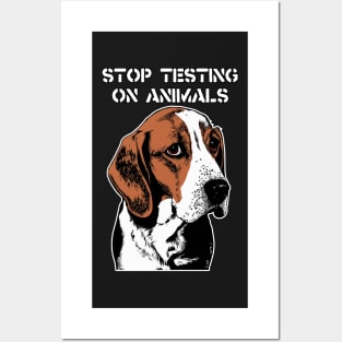 Stop Animal Testing - End Vivisection - MBR Beagles Posters and Art